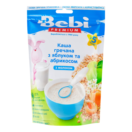 Каша мол.гречана Bebi кур.,ябл.prem.200г