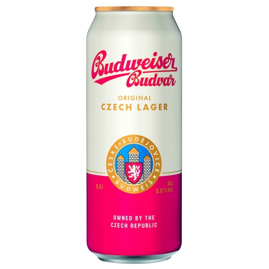 Пиво св.Budweiser Budvar 5% 0,5л з/б