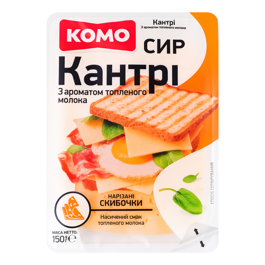 Сир Комо Кантрі 50% зі см.топ.мол.п.150г