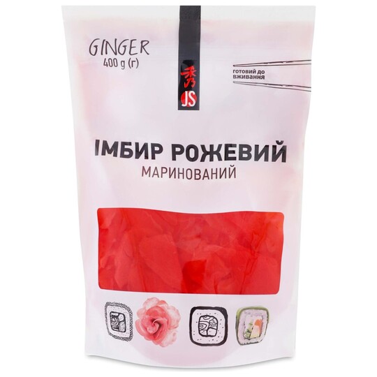Імбир маринований рожевий JS 400г