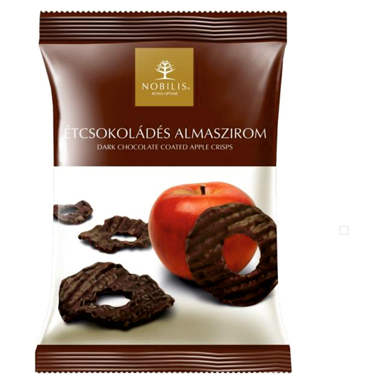 Чипси яблучні чорний шоколад Nobilis 50