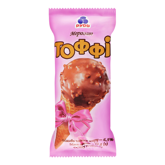 Морозиво Тоффі ваф.ріж. Рудь 70г