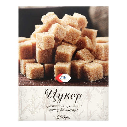 Цукор коричневий тростин.пресов.АТА 500г