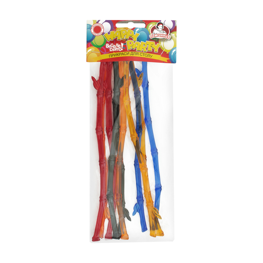 Прикраси Мішалка Бамбук Вес.свято 10шт