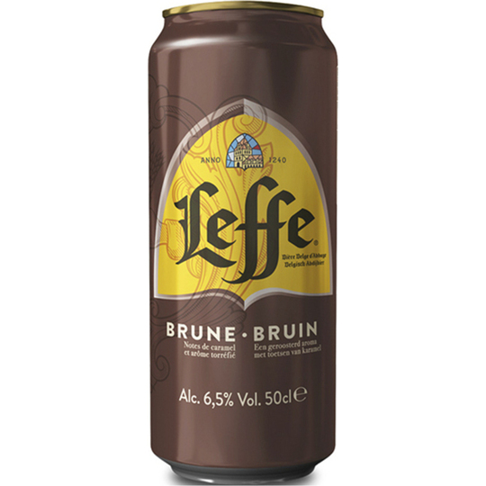 Пиво тем.Leffe Brune 6,5% 0,5л з/б