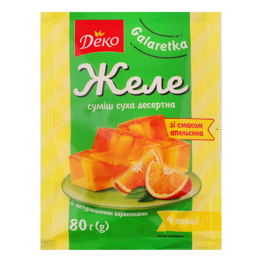 Желе Апельсин Деко 80г