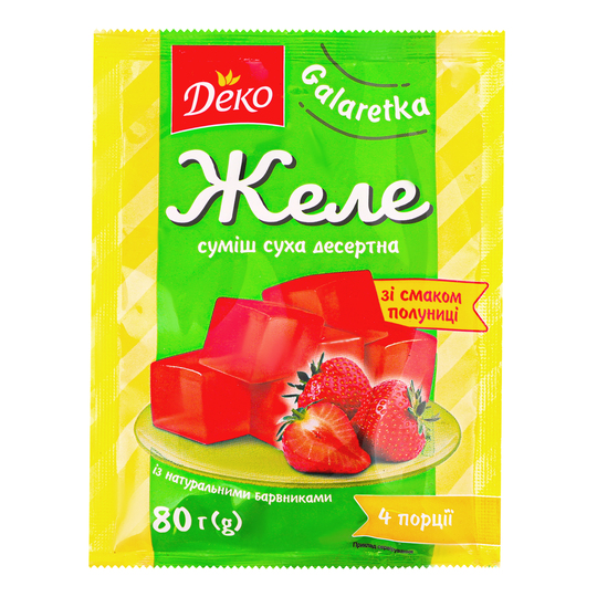 Желе Полуниця Деко 80г