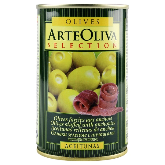 Оливки фарш.анчоус Arte Oliva 300г