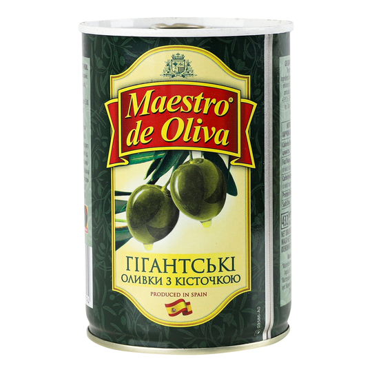 Оливки Maestro de Ol.гігант.з/к 432мл