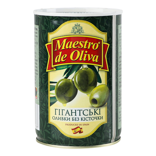 Оливки Maestro de Ol.гігант.б/к 432мл