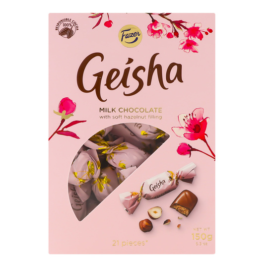 Цукерки Geisha з тертим гор.Fazer 150г