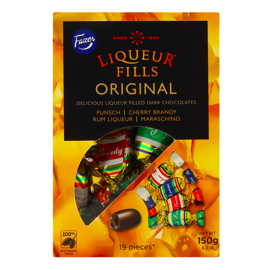 Цукерки Liqueur fills з лік.Fazer 150г