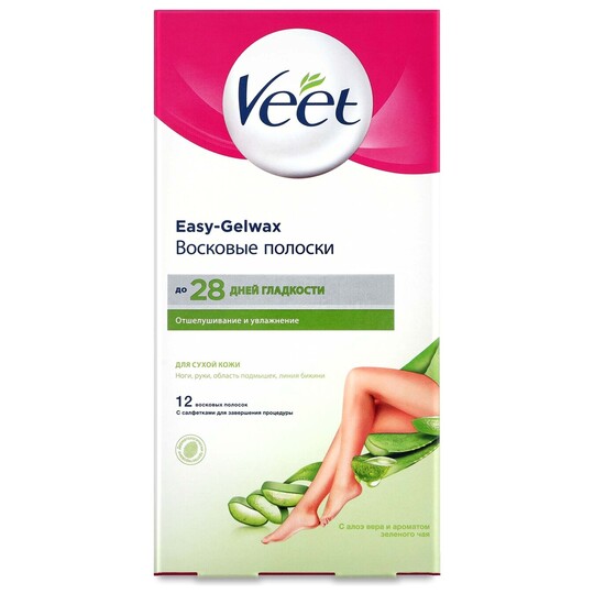 Смужки воскові Veet д/сухої шкіри 12шт