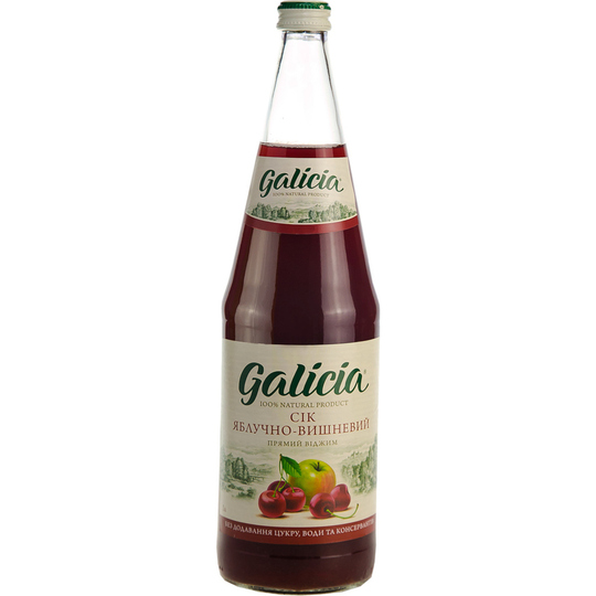 Сік Galicia яблуко, вишня 1л с/пл