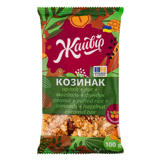 Козинак Асорті з мигдалем Жайвір 100г