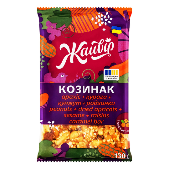 Козинак фруктово-горіховий Жайвір 130г