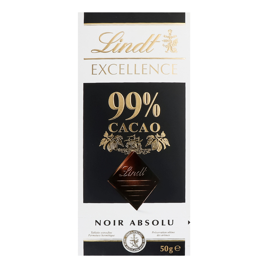 Шоколад чор.Еxcel.99% какао Lindt 50г