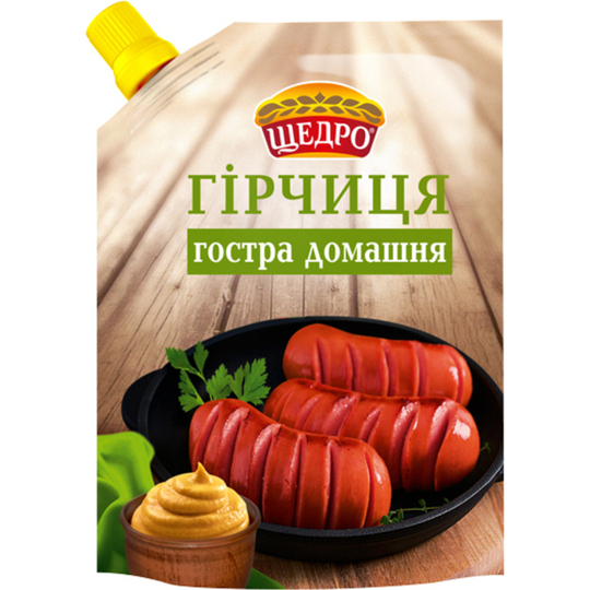 Гірчиця Гостра домашня д/п Щедро 120г