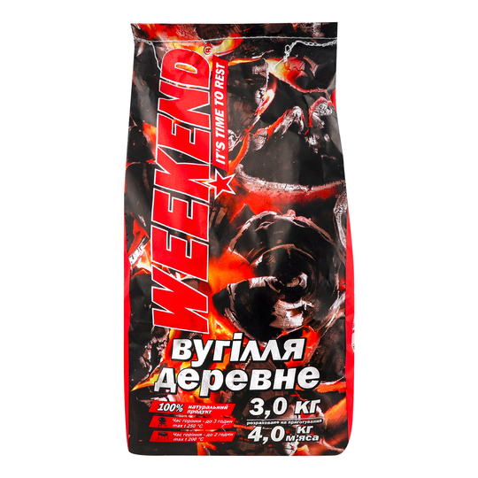 Вугілля деревне Weekend 3кг