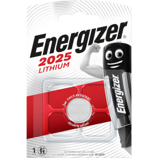 Батарейка літієва CR2025 Energizer 1шт