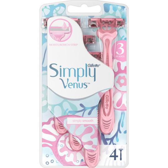 Станок Venus Simply 3 одноразовий 4шт