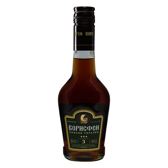 Бренді Борисфен 3*40% 0,25л