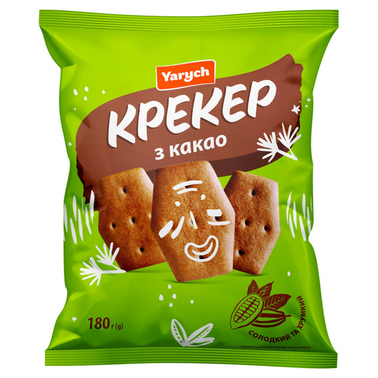 Крекер з какао Yarych 170г