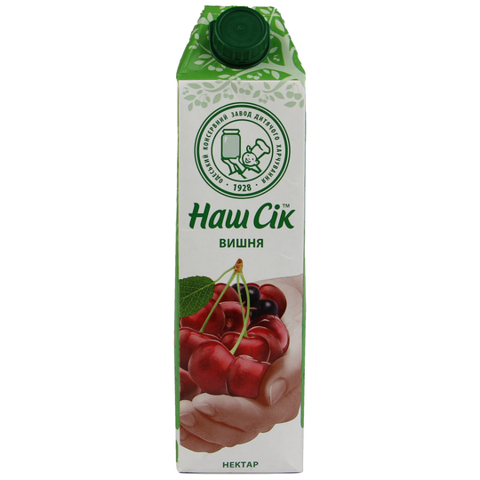 Нектар Наш cік Вишневий ОКЗДХ 0,95л