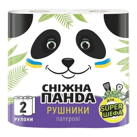 Рушники паперові Сніжна Панда 2шт