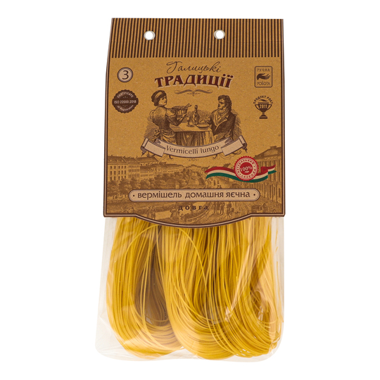 Вермішель дом.дов.Галицькі Т. 400г