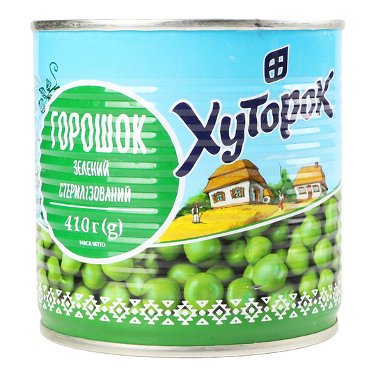 Горошок зелений Хуторок 420г