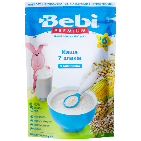 Каша молочна 7 злаків Bebі Premіum 200г