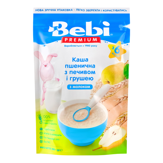 Каша д/пол.мол.печ.з грушею Bebі 200г