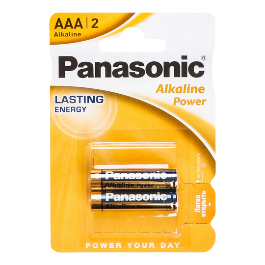 Батарейка Pan.LR03 Alkaline Pow.1*2шт