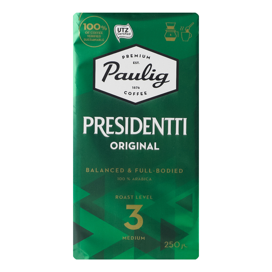 Кава мелена Paulig President в/у 250г