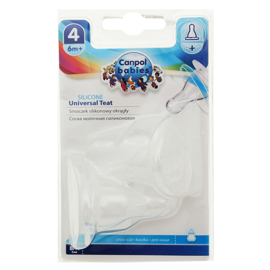 Соска силіконова Canpol каша 2шт