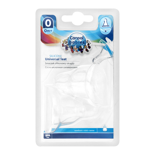 Соска сил.Canpol кругла 2шт 18/114