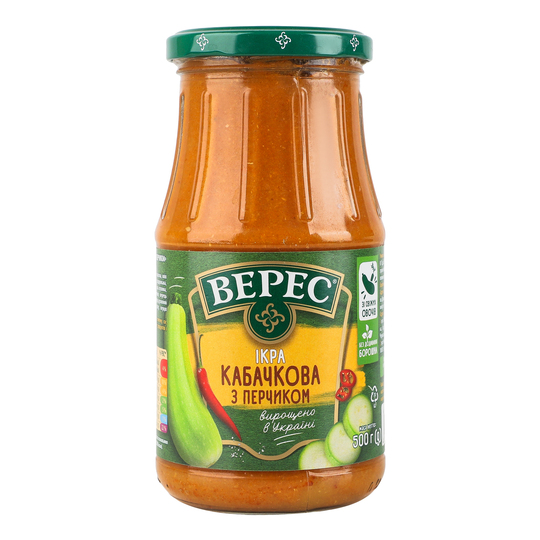 Ікра кабачкова з перчиком Верес с/б 500г