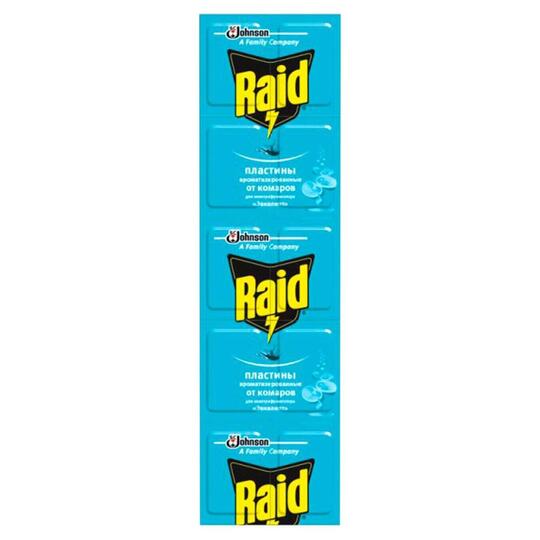 Пластини п/ком.Raid Евкаліпт д/елек.