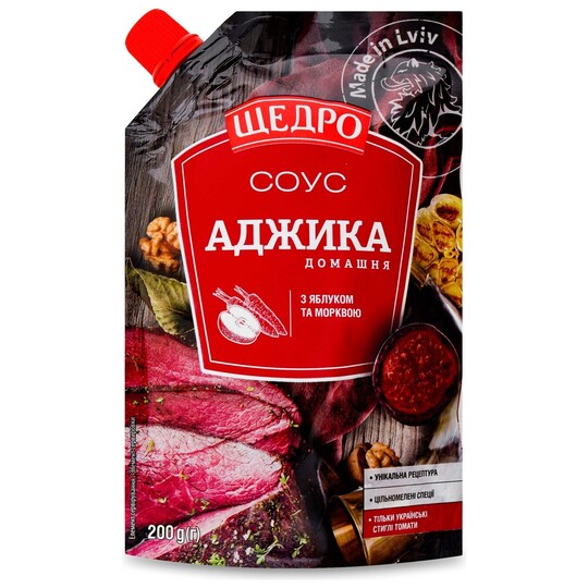 Соус Аджика домашня Щедро д/п 200г