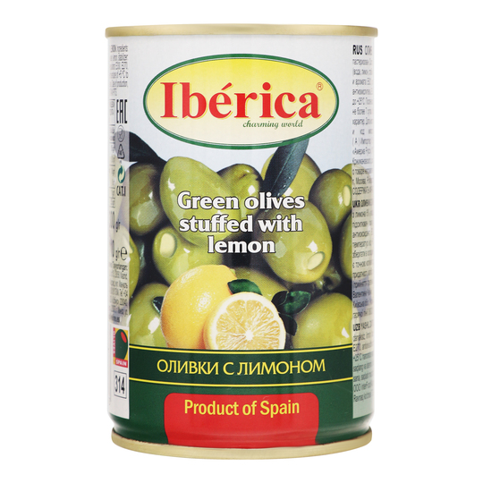Оливки Iberica лимон з/б 300г