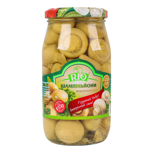 Гриби шампіньйони маринов.цілі Rio 420г