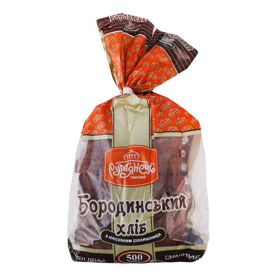 Хліб Бородин. з насін.сон.Рум'янець 500г