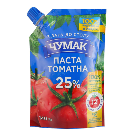Паста томатна Чумак д/п 140г