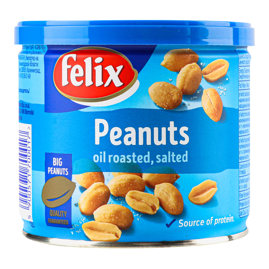 Арахіс солоний смажений Felix з/б 120г