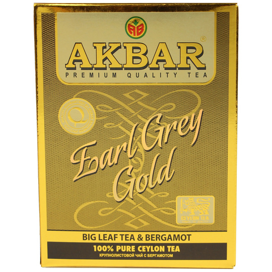 Чай чорний Earl Grey Gold Акбар 80г