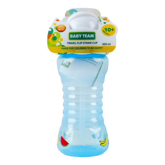 Поїльник з трубочк.Baby team 270мл 5005
