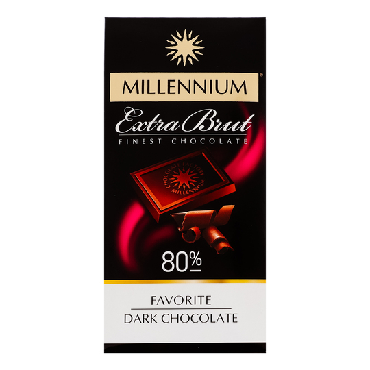 Шоколад екстра чор.80% Мілленіум 100г