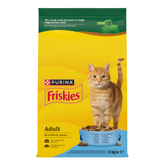 Корм д/котів Friskis Лосось Ов.4*1,5кг