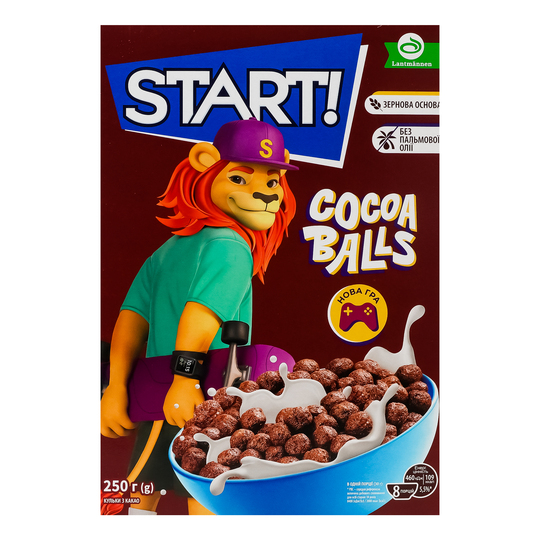 Сухі сніданки Start Кульки з какао, 250г
